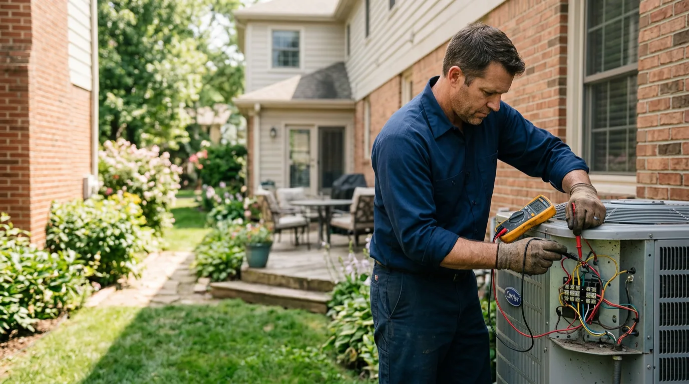 HVAC technician working near Bullville, NY